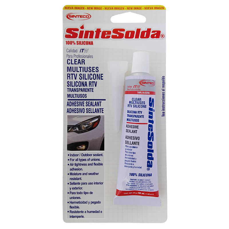 Silicona Transparente 50Ml Sinteco