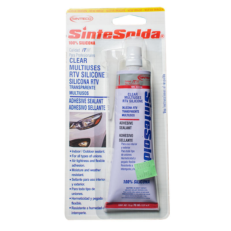 Silicona Transparente 70Ml Sinteco