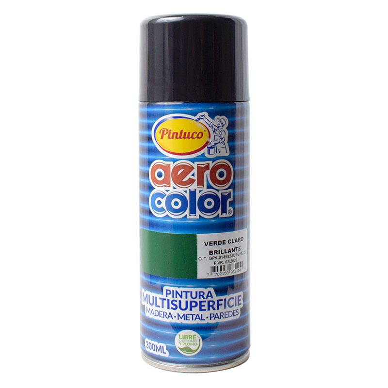 Aerocolor Laca Brillante Verde Claro300Ml 125078-8