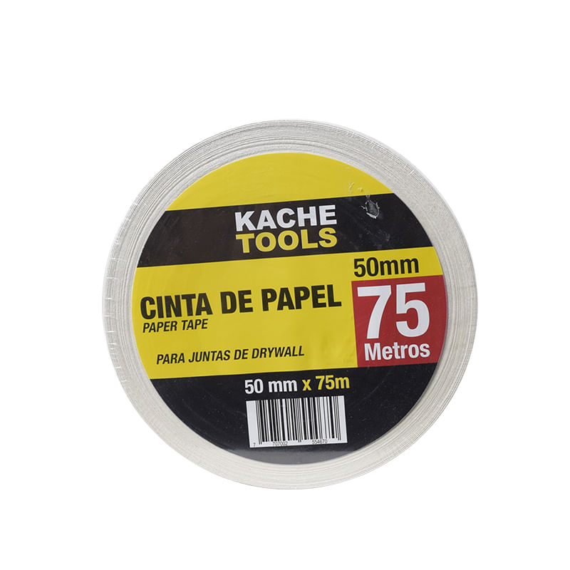Cinta papel Drywall 50mm x 75mts