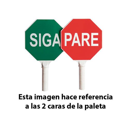 Paleta Pare/Siga 30Cms (Pequena).