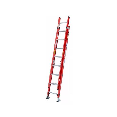 Escalera Extensión 2 Cuerpos Fibra De Vidrio Profesional 16 Peldaños 5 mt E. Colombia