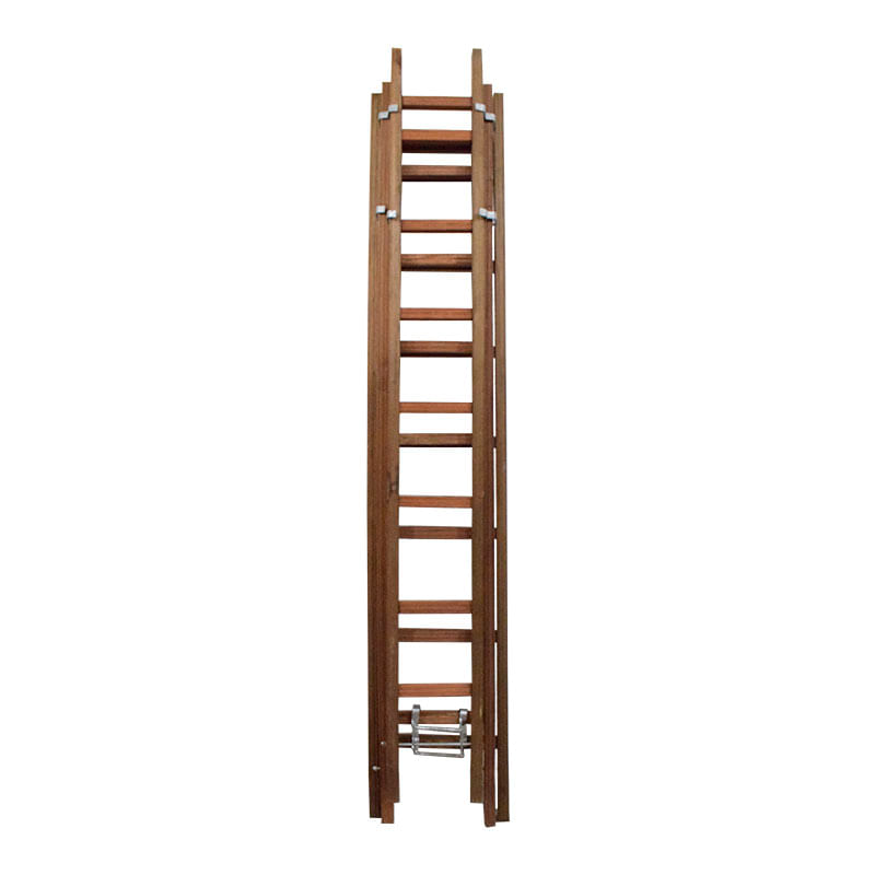 Escalera extensión 3 cuerpos de madera 2.7mt