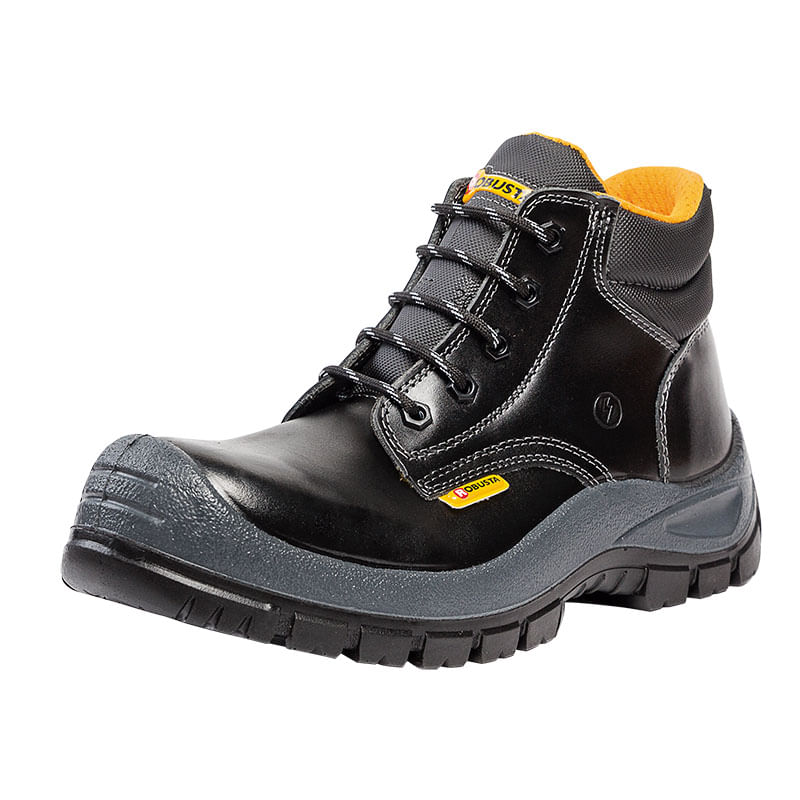Bota Warrior Negra Con Puntera Talla 40 Robusta