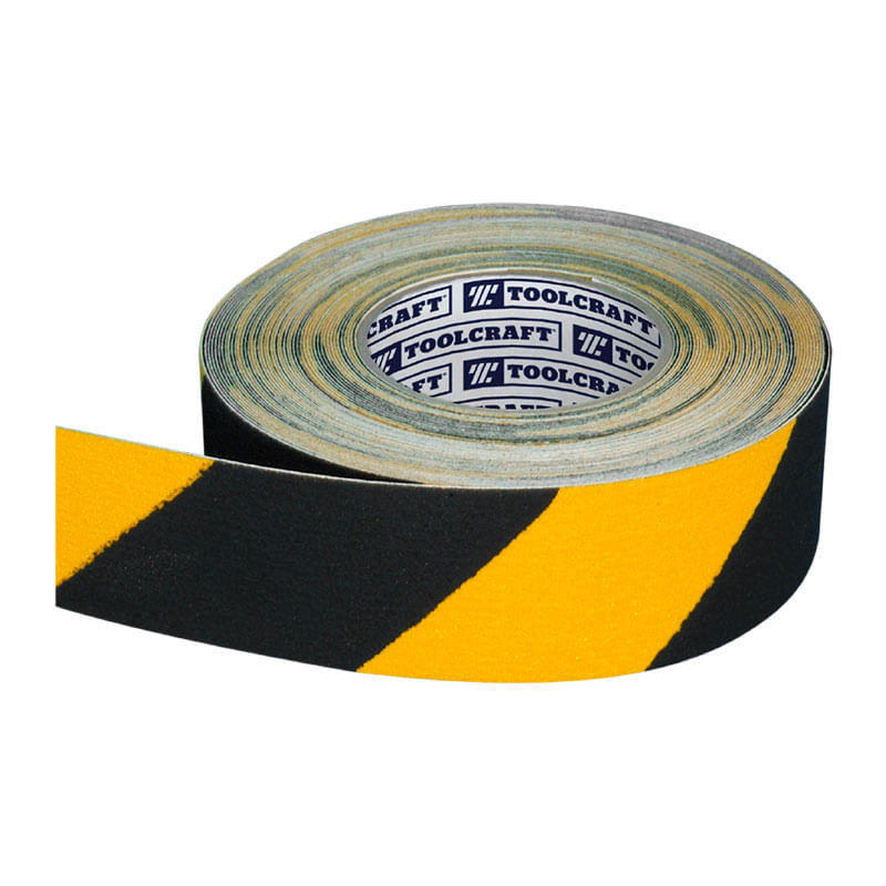 Cinta antideslizante Amarilla/Negra 2" x5mts