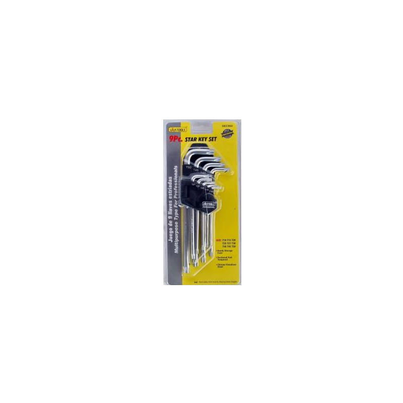 Juego de llaves torx 9 piezas