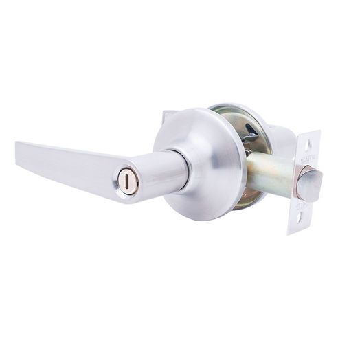 Cerradura manija para baño cromada Gato 216