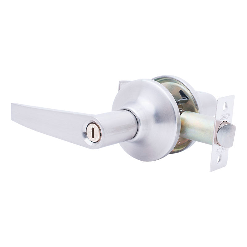 Cerradura manija para baño cromada Gato 216