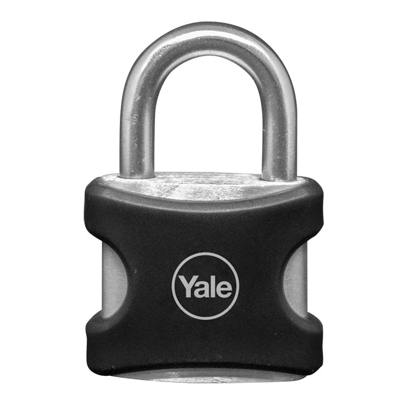 Candado encauchetado YE3 32mm aluminio negro Yale 8858