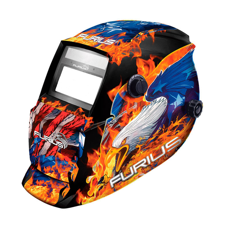 Careta para soldar inteligente diseño aguila furius FW41