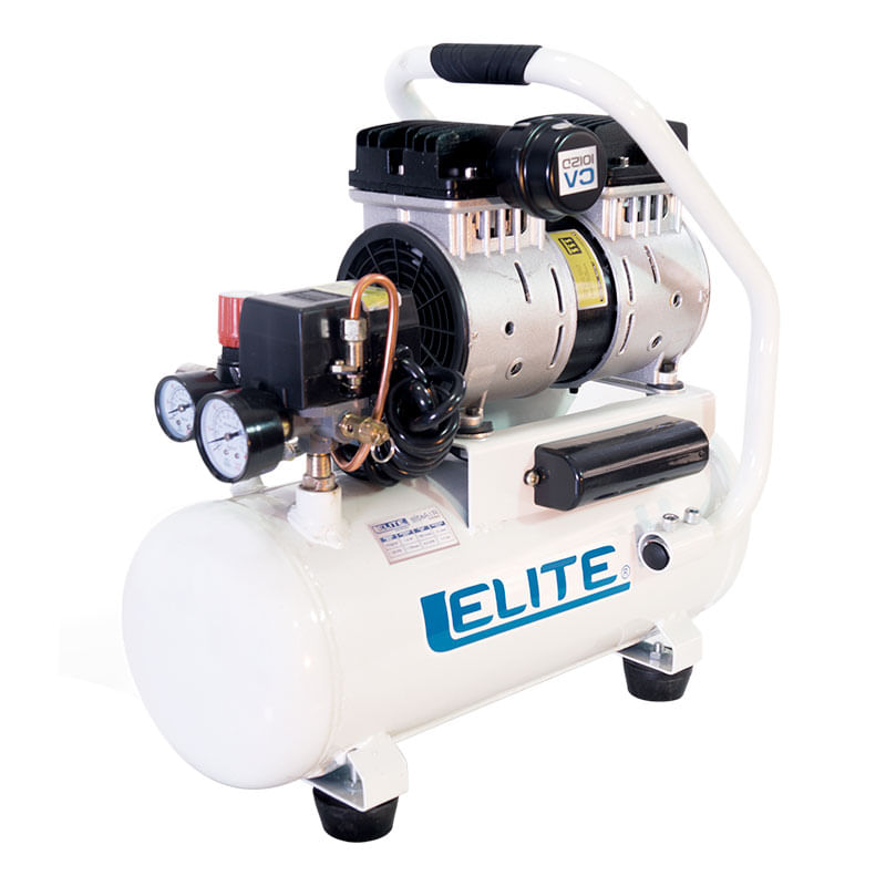 Compresor de Aire Odontológico 1Hp 12 Litros 125Psi Elite Ca1012