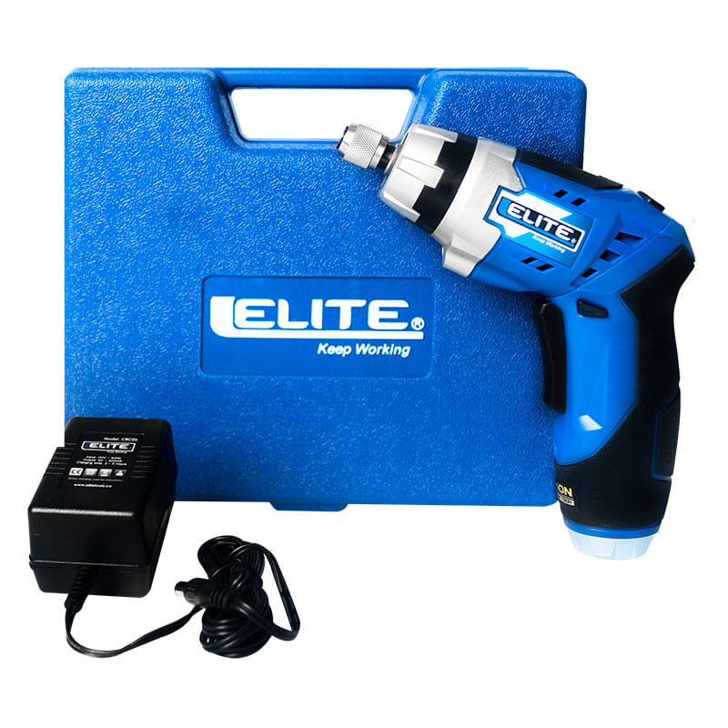 Atornillador Inalambrico 1/4" 3.6V 200Rpm + 44 Acc Elite Cd36