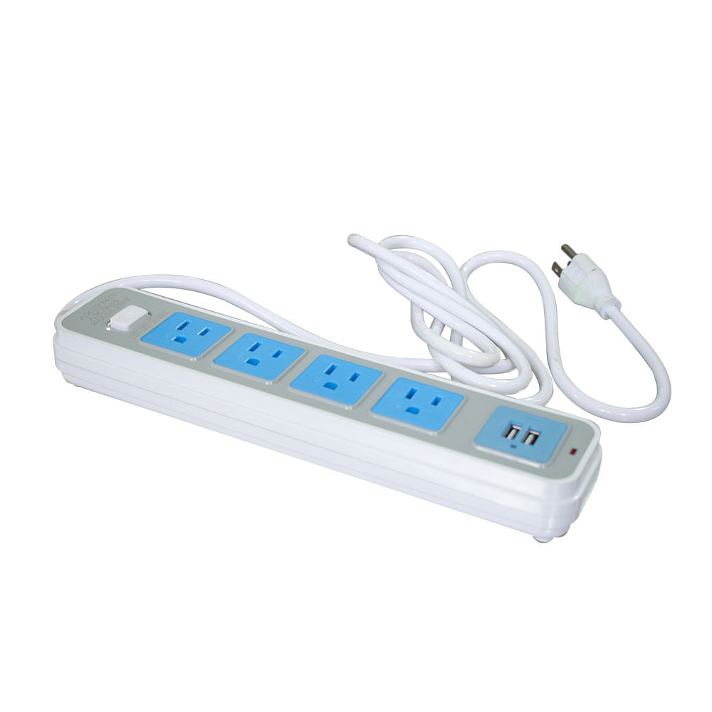 Toma multiple 4 entradas con puerto USB Axivno