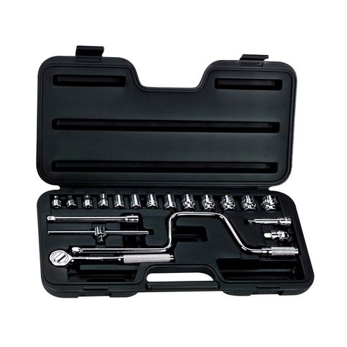 Juego De Dados En Pulg. 6 Puntas Encastre 3/8" 20 Pzs. Stanley 86-210
