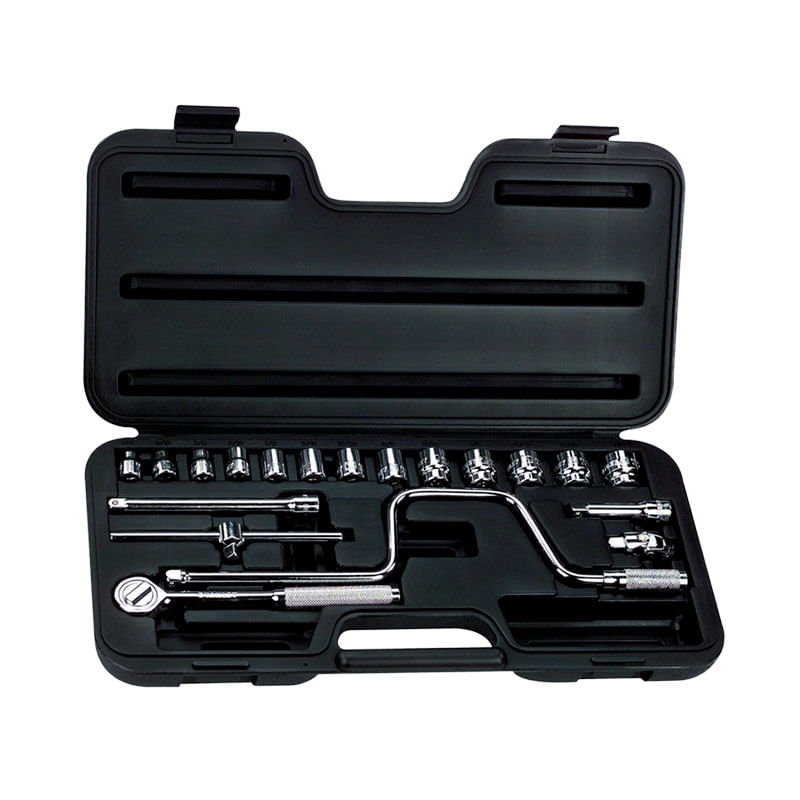 Juego De Dados En Pulg. 6 Puntas Encastre 3/8" 20 Pzs. Stanley 86-210