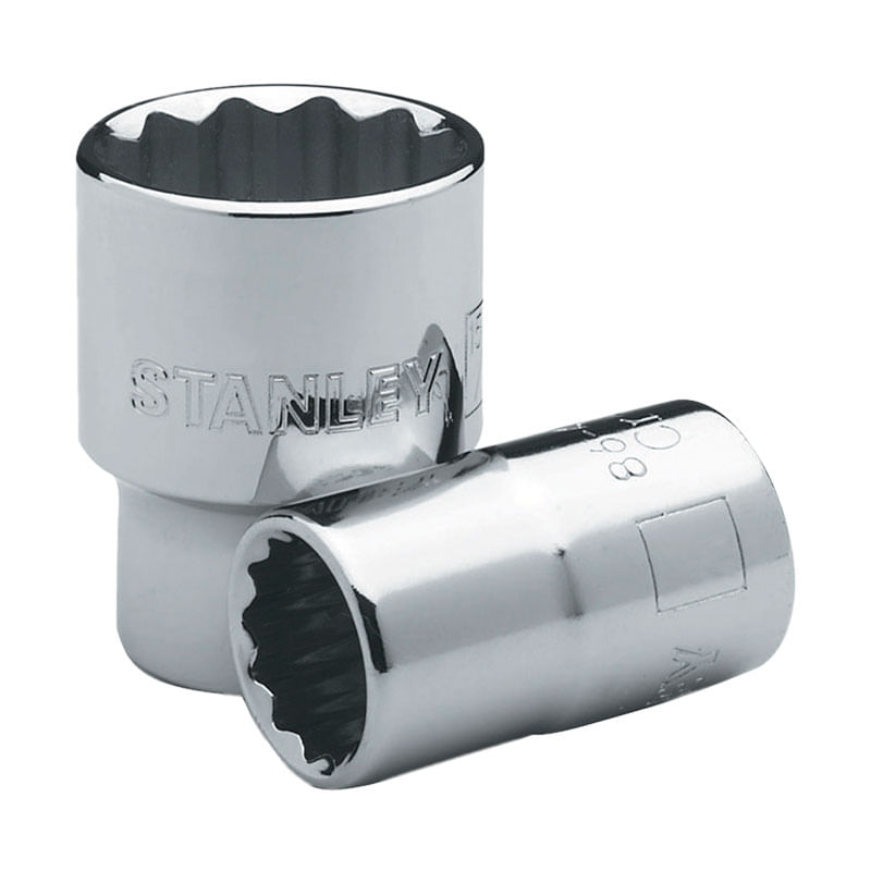 Dado/Cubo Estándar En Pulgadas 12Pt. Enc. 1/2"- 1/2" Stanley 4-86-463