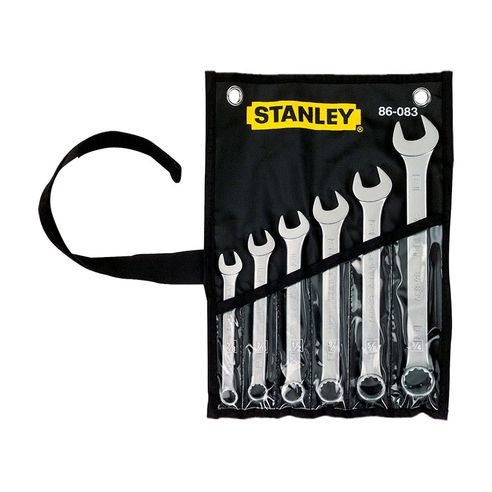 Juego De 6 Llaves Combinadas En Pulgadas 3/8" - 3/4" 86-083 Stanley