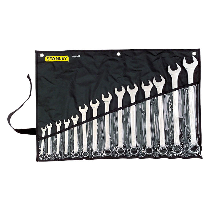 Juego De 14 Llaves Combinadas Métricas Stanley 86-082