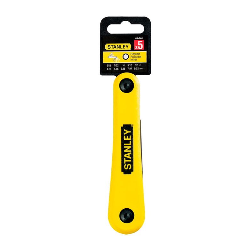 Juego De Llaves Plegables En Pulgadas 5 Piezas Stanley 69-260