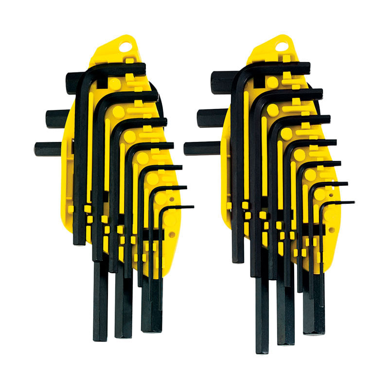 Juego De Llaves Hexagonales SAE/Métricas 20 Piezas Stanley 69-255