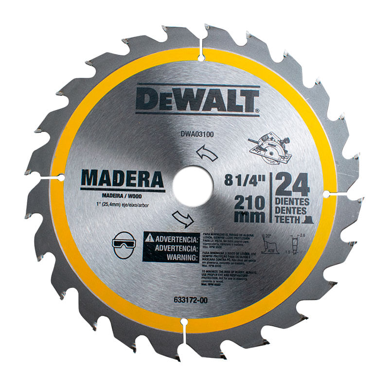 Disco De Sierra 8-1/4 Pulg. Dewalt DWA03100