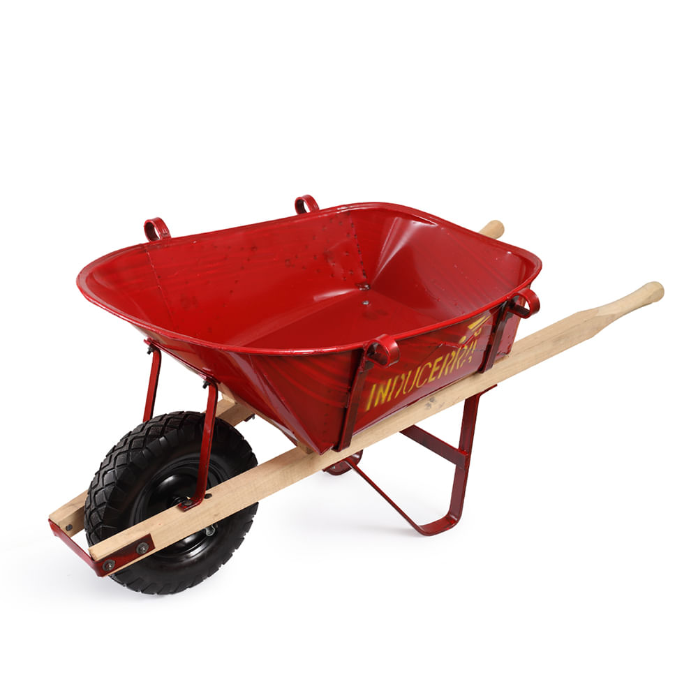 Carretilla para pluma llanta antipinchazo inducerra