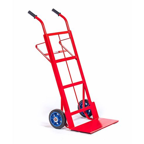 Carretilla zorra plana 8" metálica para trabajo pesado