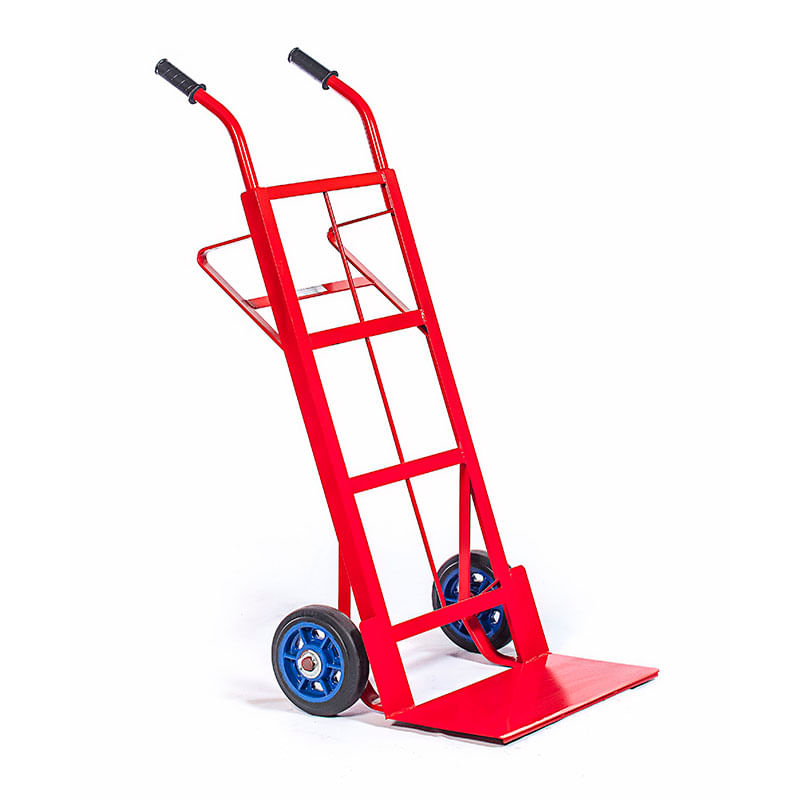 Carretilla zorra plana 8" metálica para trabajo pesado