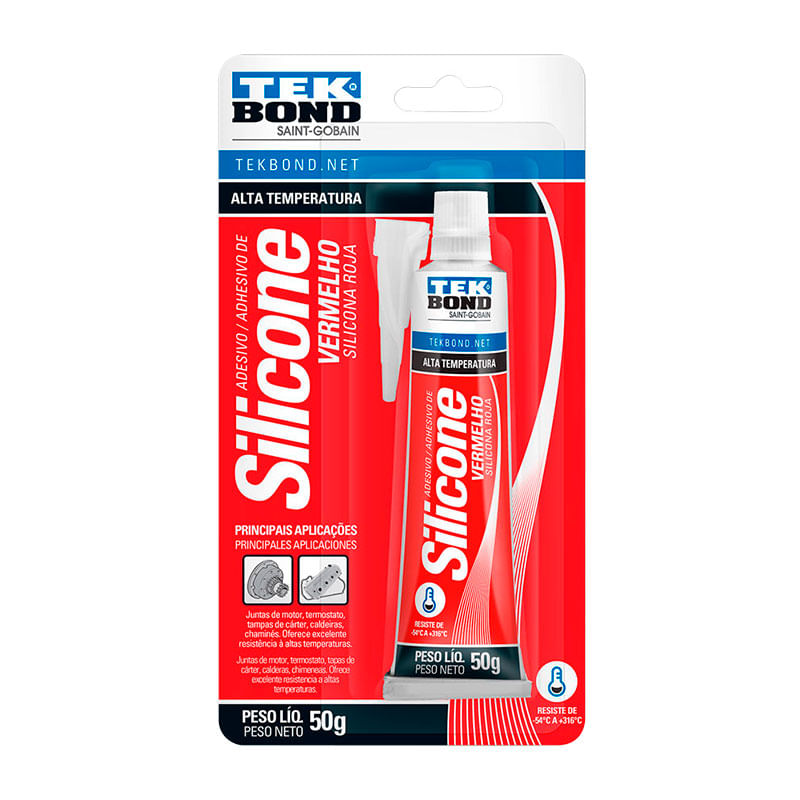 Silicona -Tekbond-  Roja  50Ml(12).