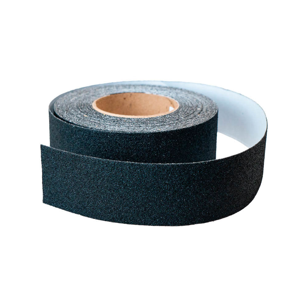 Cinta antideslizante Negra 2" x 5mts  Carborundum