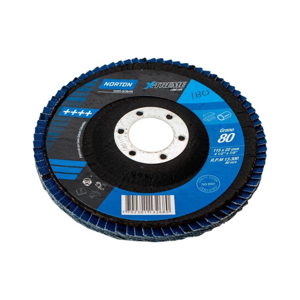 Disco -Flap- Xtreme  Zirconio 4 1/2-Z80  (10)(Vp)