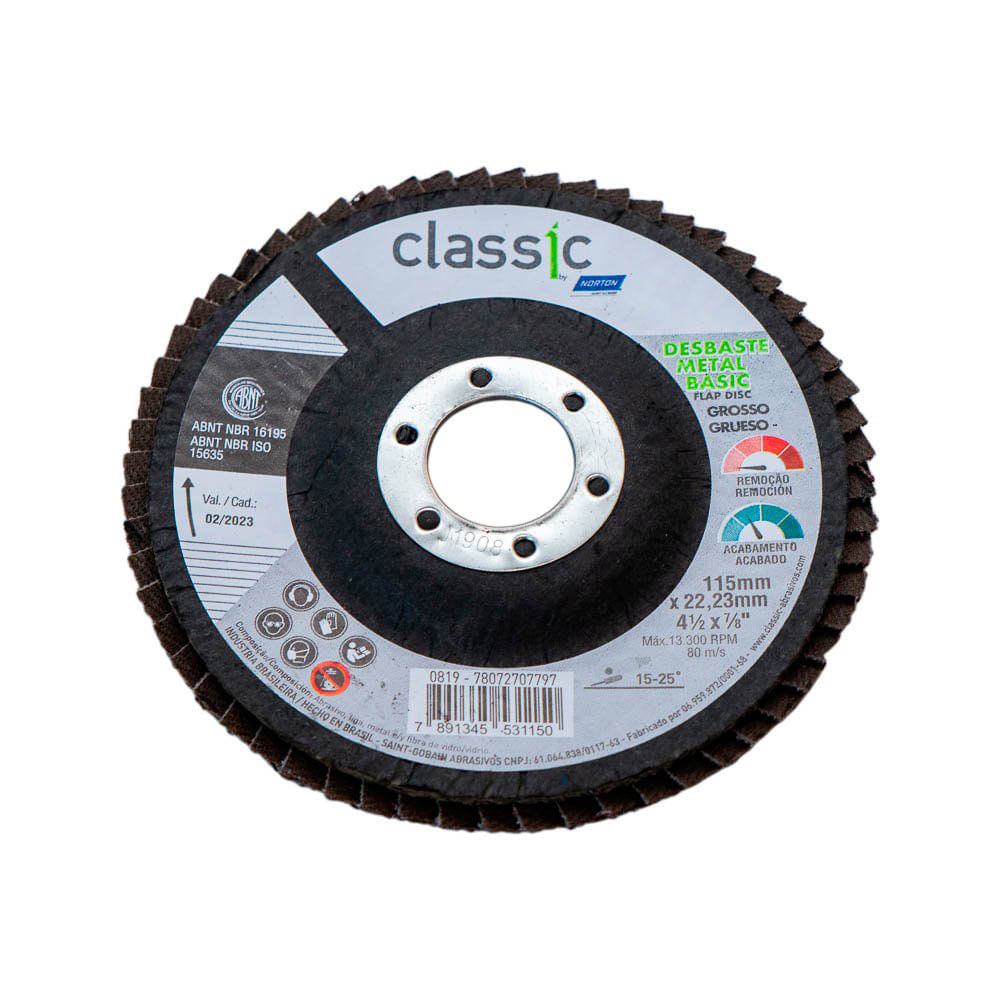 Disco Flap Norton  Classic 4 1/2  Gr.060(10)