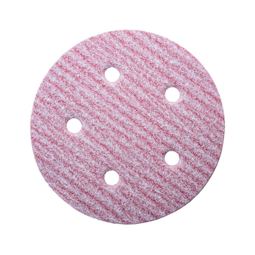 Disco Velcro Carborundum 5-X5 Huecos No.150  (100)(Vp)