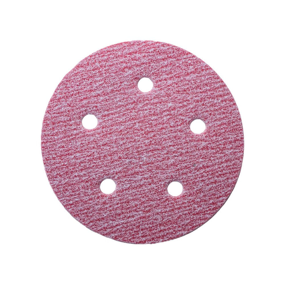 Disco Velcro Carborundum 5-X5 Huecos No.180  (100)(Vp)