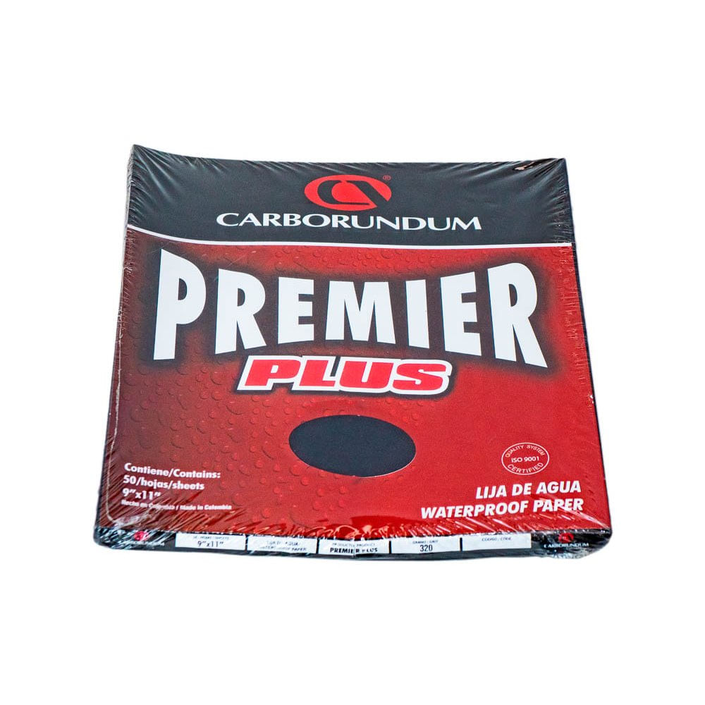 Lija Agua N.320 -Carborundum- Premierplus (Ptex 50Und
