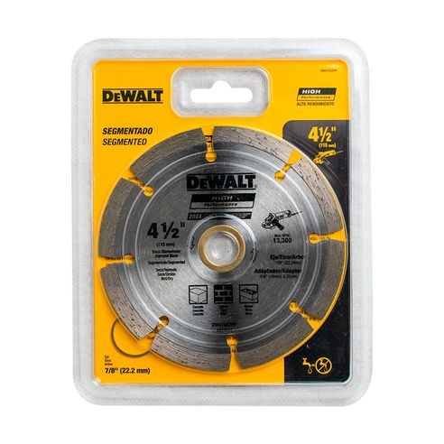 Disco Diamantado Segmentado De 4-1/2" Dewalt DW47452HP