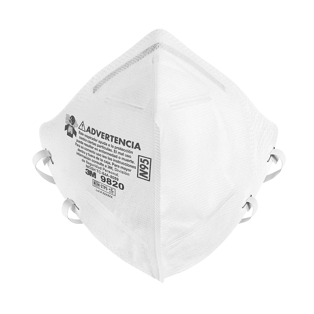 Respirador-3M 9820 Deseche  N-95 M/Part(100)