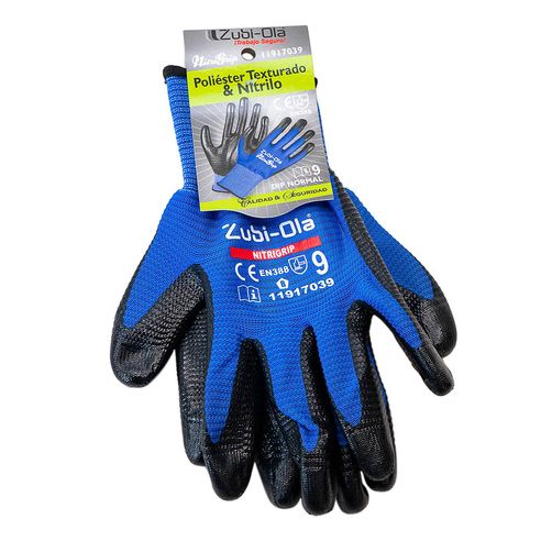 Guante Nylon Recubierto Nitrilo Texturado Ta/9 Zubiola 11917039