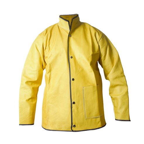 Chaqueta En Vaqueta Amarilla Talla Xl.