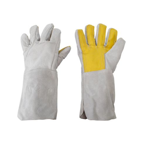 Guante Carnaza y Vaqueta Largo Puño 15 Cms