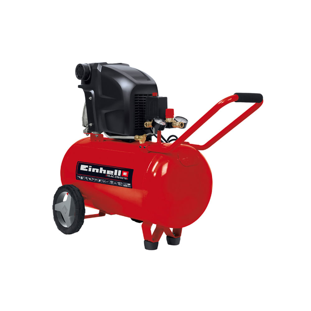 Compresor-Einhell-2Hp 50 Lts Tc-Ac190/50/8 115Psi/Aceite.