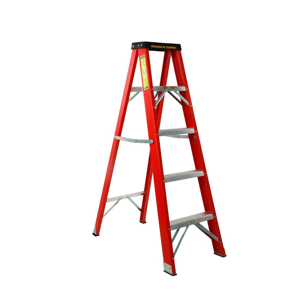 Escalera Tijera Fibra De Vidrio SemiProfesional 1.5 mt/114 kg E. Colombia