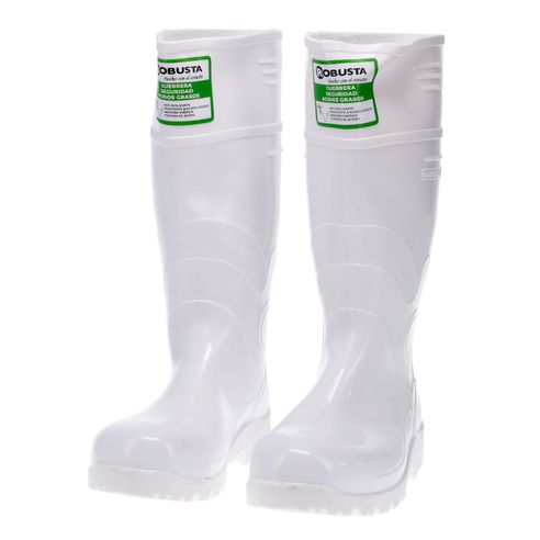 Bota Guerrera Blanca Con Puntera Talla 37 Robusta