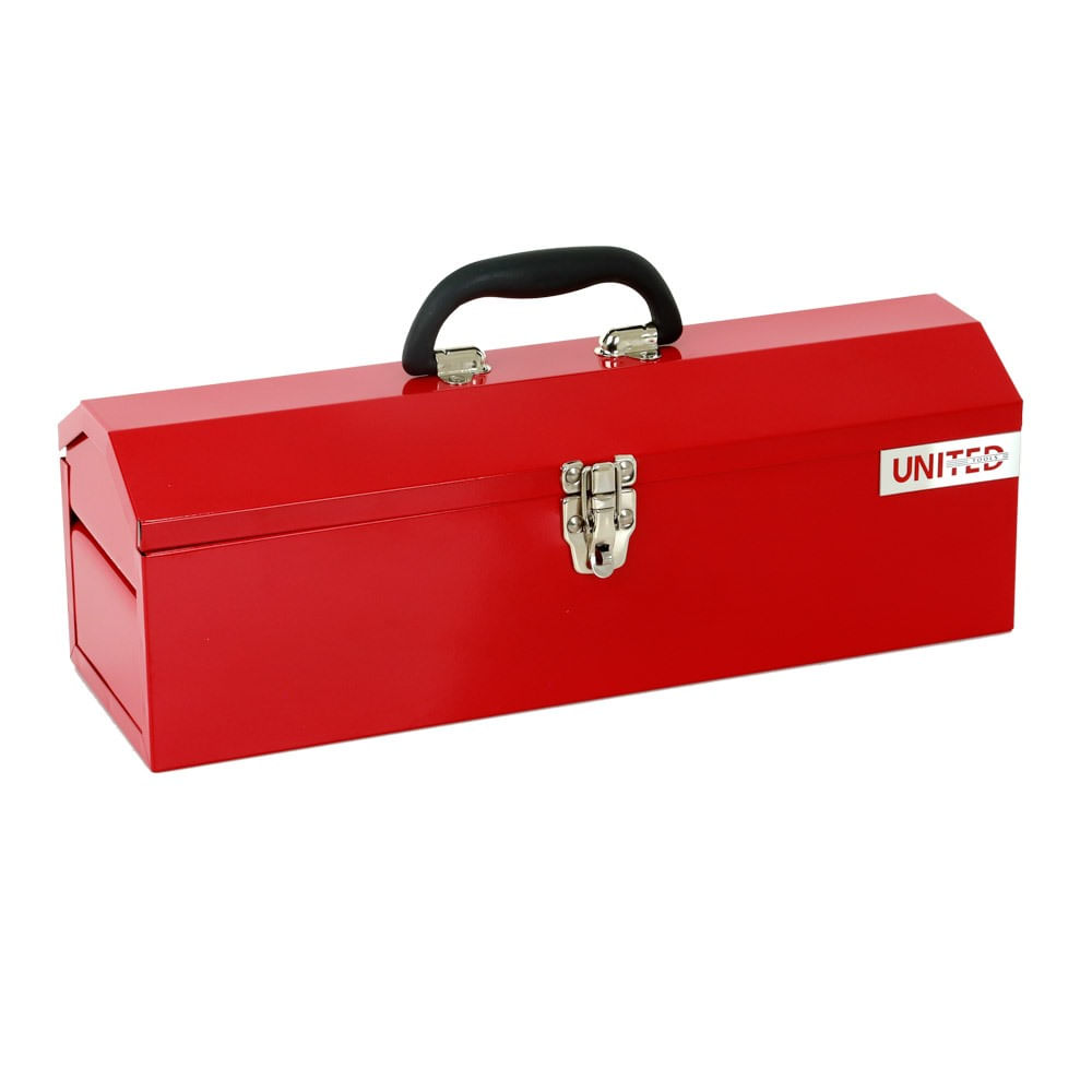 Caja de herramientas metálica Roja 16"