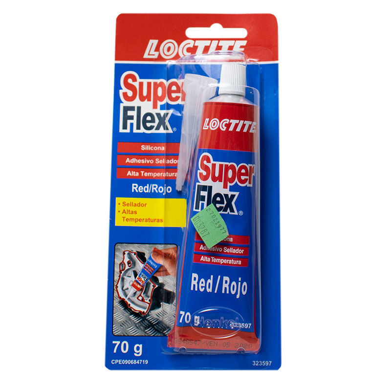 Silicona-Superflex-Roja 70Ml -Alta Temperatura)(12)(Ag)