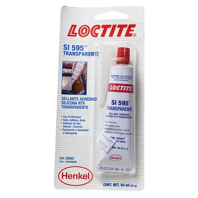 Silicona Transparente Loctite 595 x 50Ml