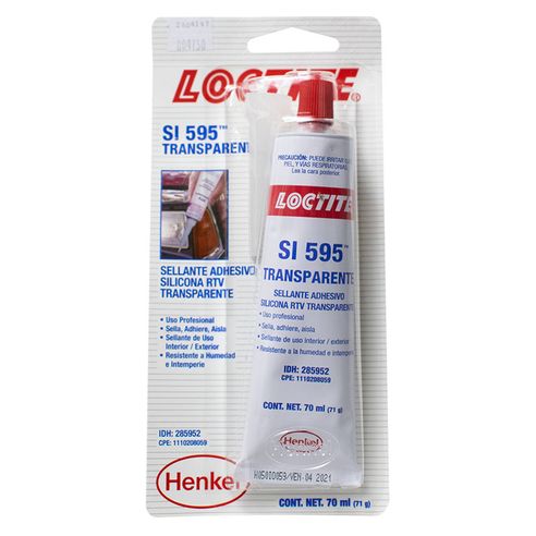 Silicona Transparente Loctite 595 x 70 Ml