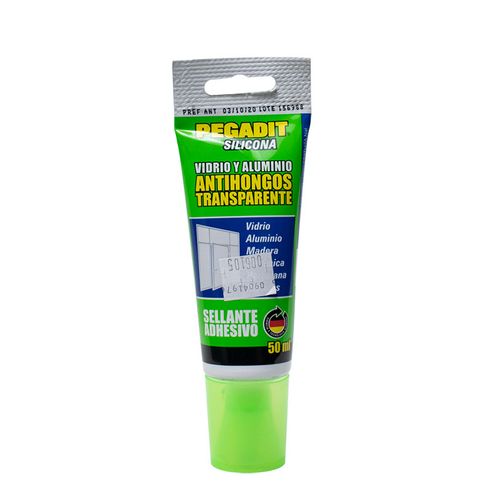 Silicona Vidrio y Aluminio Transparente Afix Pegadit x 50Ml