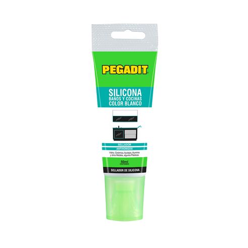 Silicona para Baños y Cocina Blanca Afix Pegadit x 50Ml