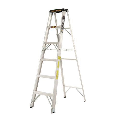 Escalera Tijera En Aluminio Hogar 6 Peldaños 1.8 mt/102 kg E. Colombia